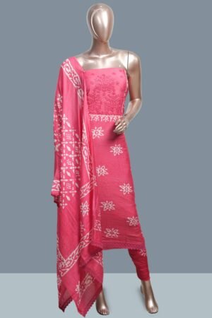 Watermelon Pink Unstitched Salwar Suit