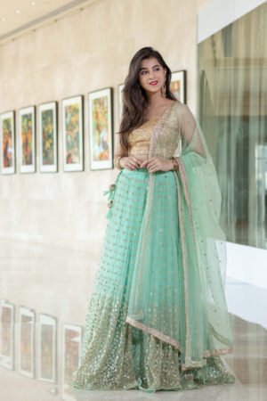 Mint Green Lehenga
