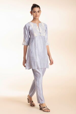 Pastel Purple Classic Coord Set With An ...