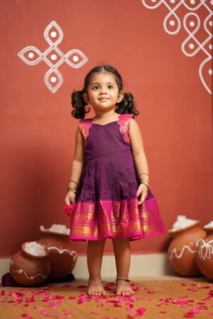 Tamizh Violet Frock Mini