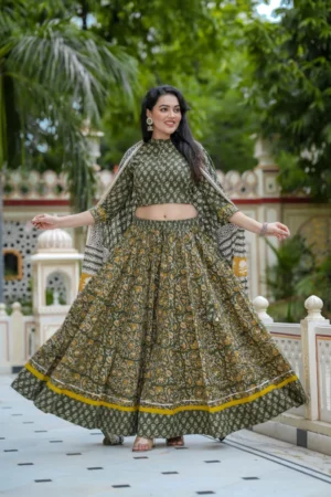 Green Lehenga Choli