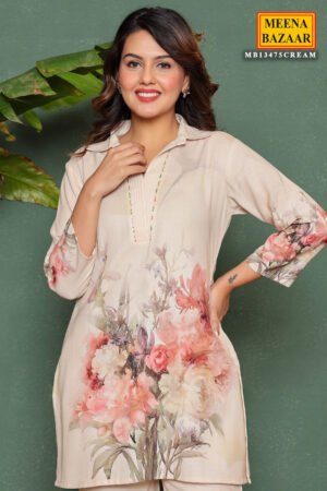 Tussar Cotton Printed Cord Set