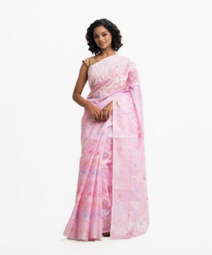 Pink Half-Silk Saree