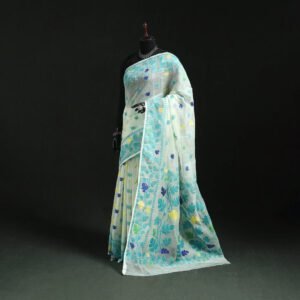 Silk Cotton Dhakai Jamdani Saree 18