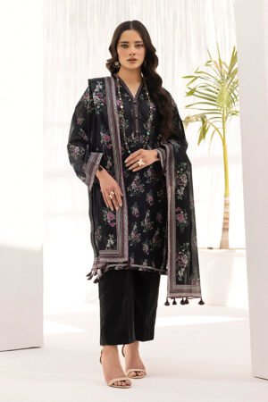 2 Piece Unstitched Printed Shirt & Dupatta