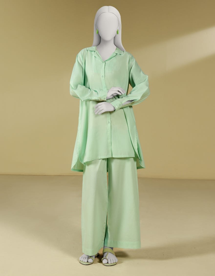 Green Dobby Dyed Co-Ord Set
