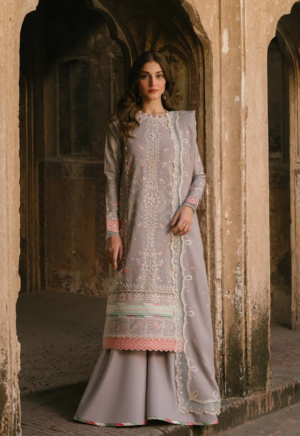 Embroidered Lawn 3 Piece Unstitched Suit Bil-Wm-157-B - Summer Collection