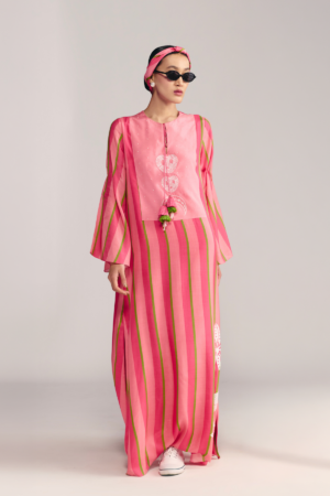 Jungle Bakery In Sunset Sorbet Kaftan