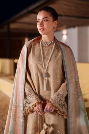 3 Piece - Digital Printed Embroidered Suit - 42601351