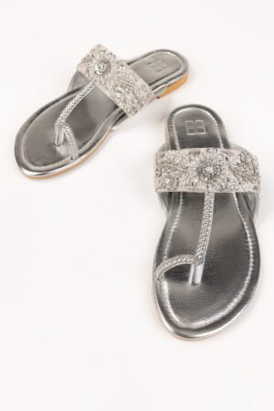 Women Silver Kolhapuri Ifs-Klp25-006