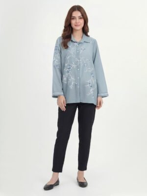 Cambric Kurti- Embroidered