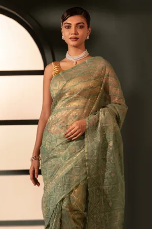 Belwari Jamdani Saree