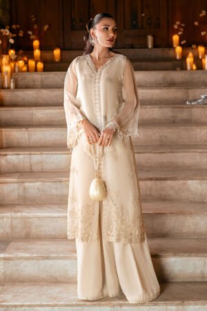 Fw25dl-0339 Off White 2pcs Shirt With Trouser