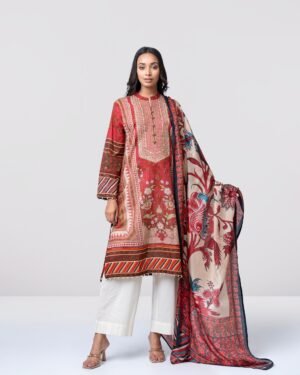 Smart Fit Embroidered And Digital-Printed Two-Piece Lawn