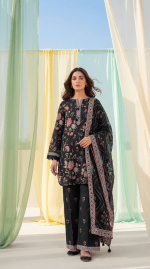 3 Piece Unstitched Printed Lawn