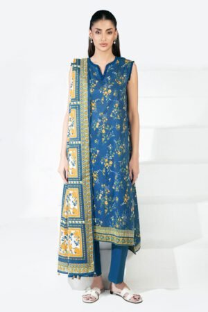 3 Piece Printed Lawn Suit Cl-62205 B