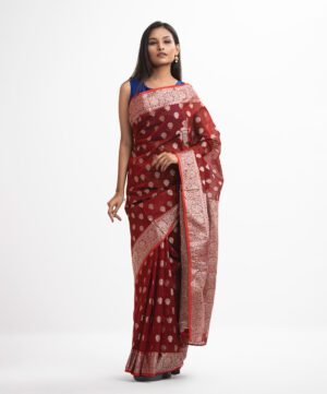 Red Half-Silk Saree
