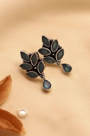 Light Blue Brass Nepali Drop & Danglers