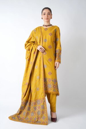 Ajrak Design-01-Shisha Work Shawl