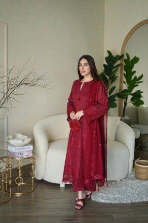 3 Piece Unstitched Embroidered Festive Eid Collection