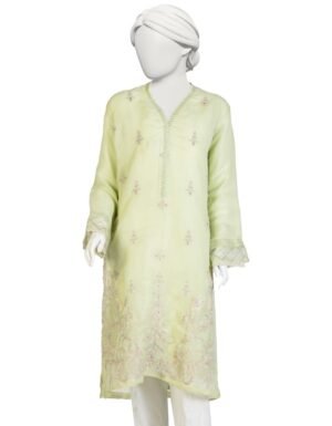 Green Silk Kurta