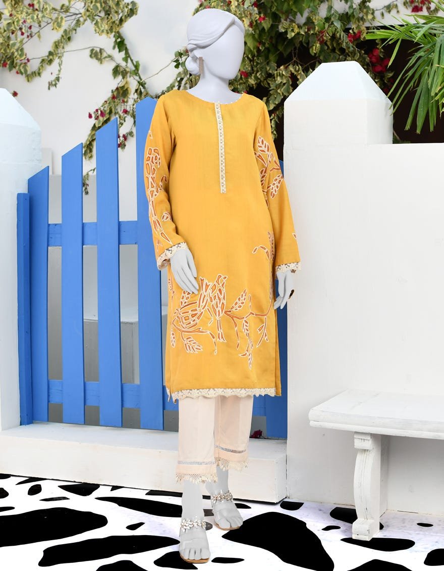 Yellow Silk Kurta