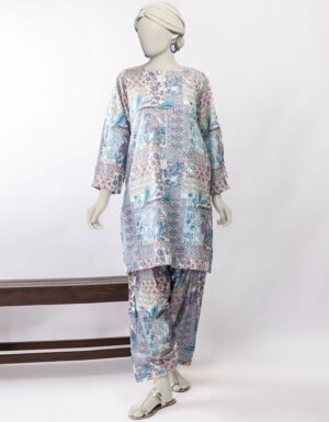 Multicolor Lawn Printed Kurta