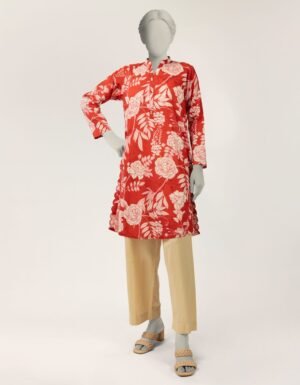 Red Lawn Digital Printed Kurta
