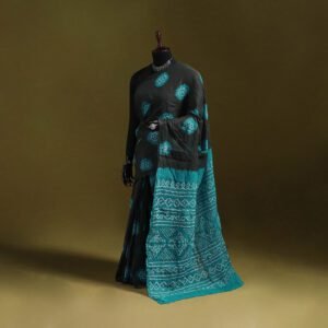 Kutch Tie-Dye Pure Cotton Bandhani Saree 01