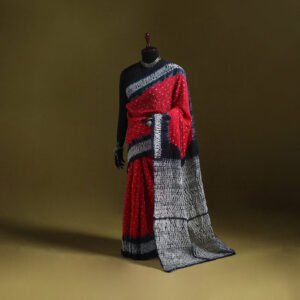 Kutch Tie-Dye Pure Cotton Bandhani Saree 37