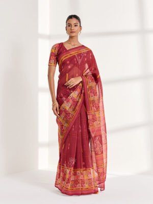 Bordeaux Saree