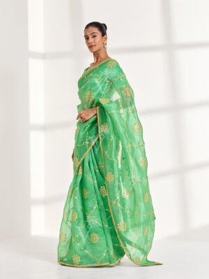 Parrot Saree