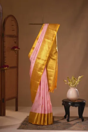Icy Pink Kanjivaram Saree