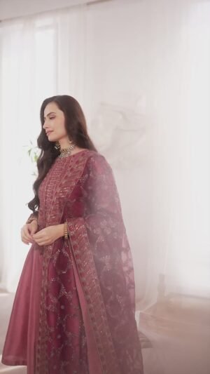 Mgs-07 Resham 3pcs Raw Silk Stitched I Unstitched