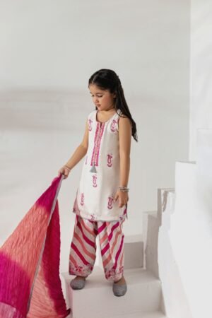 Beige Silk Kurta Set