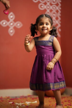 Magadhi Violet Frock Mini