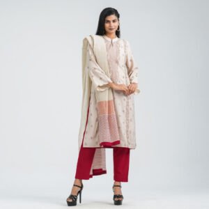 Women’s Silk Embroidery Three Piece Set