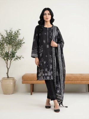 3 Piece Unstitched Printed Lawn