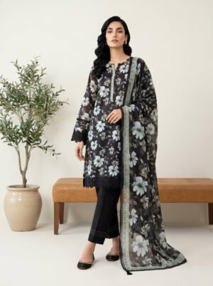 3 Piece Unstitched Printed Lawn