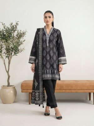3 Piece Unstitched Printed Lawn