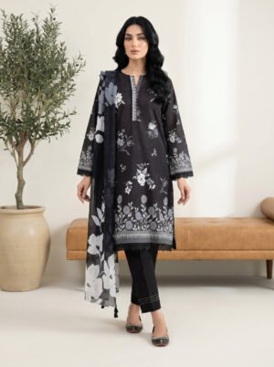 3 Piece Unstitched Printed Lawn