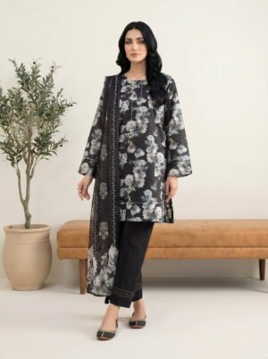 3 Piece Unstitched Printed Lawn
