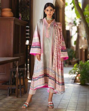 Taffy - Light Grey And Pink