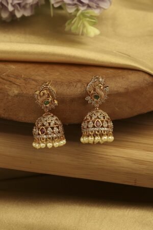 Multicolor Brass Jhumka