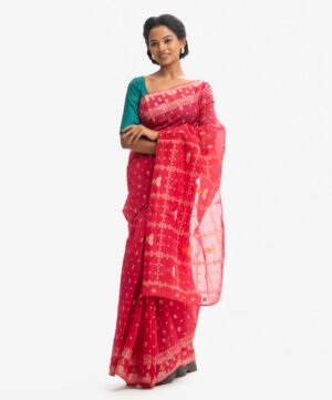 Pink Half-Silk Saree