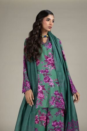 Embroidered Raw Silk