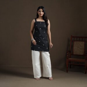 Cotton Short Jacquard Kurta For Women 07