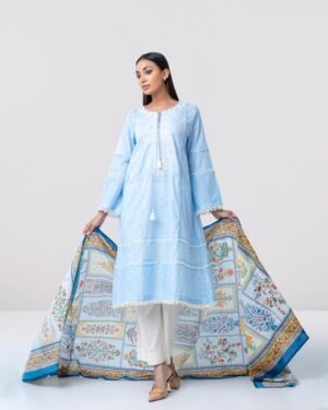 Smart Fit Embroidered Two-Piece Lawn by Yellow, South Asian ethnic wear
