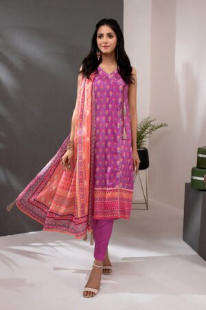 2 Piece Unstitched Printed Lawn