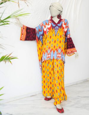 Multicolor Linen Co-Ord Set | Jjpw-W-Jw2-24-2016 F